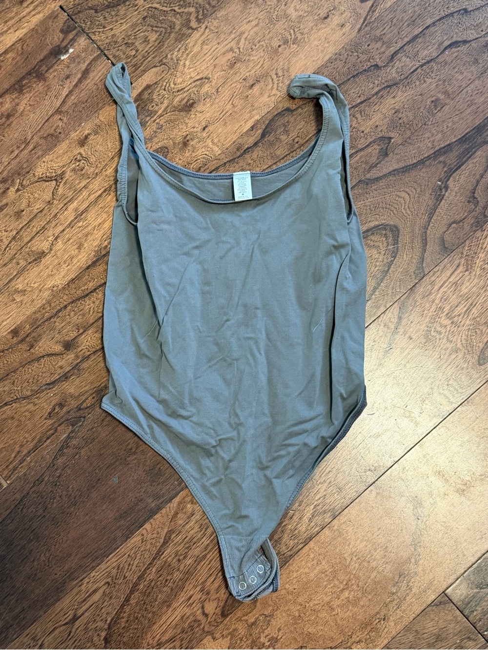 Victoria's Secret Gray Scoop-Neck Bodysuit